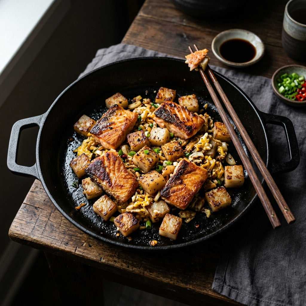 The Ultimate Non-Stick Test: Salmon Belly vs. Cast Iron