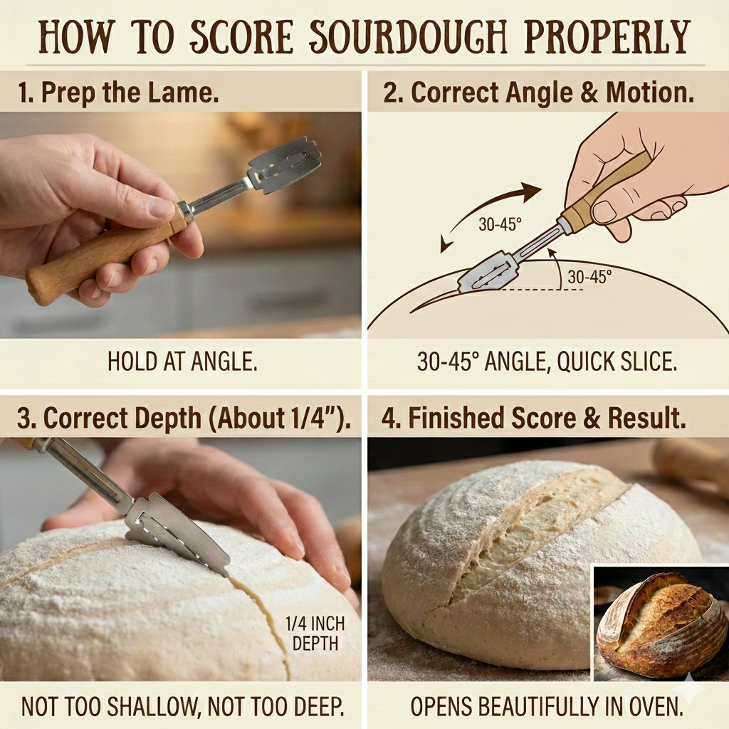 Mastering the Art of the Score: A 4-Step Guide to Perfect Sourdough