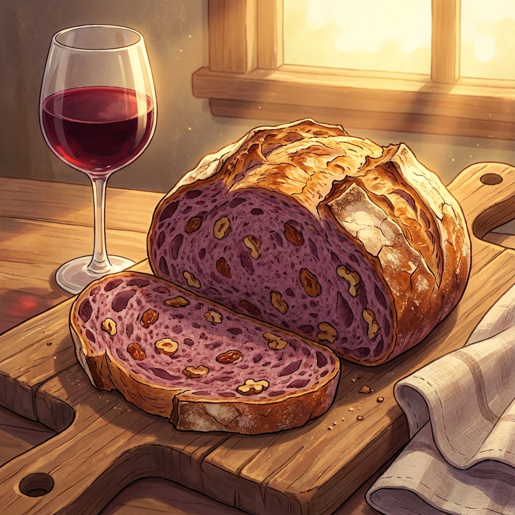 The Loaf That Drinks Better Than You Do: Red Wine Longan Sourdough