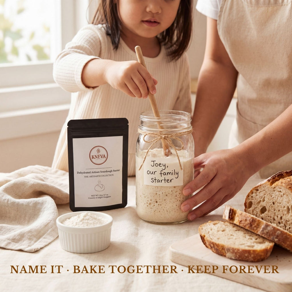 KNEVA Dehydrated Dry Sourdough Starter 20g | Bake Sourdough Bread at Home | Singapore Cultured