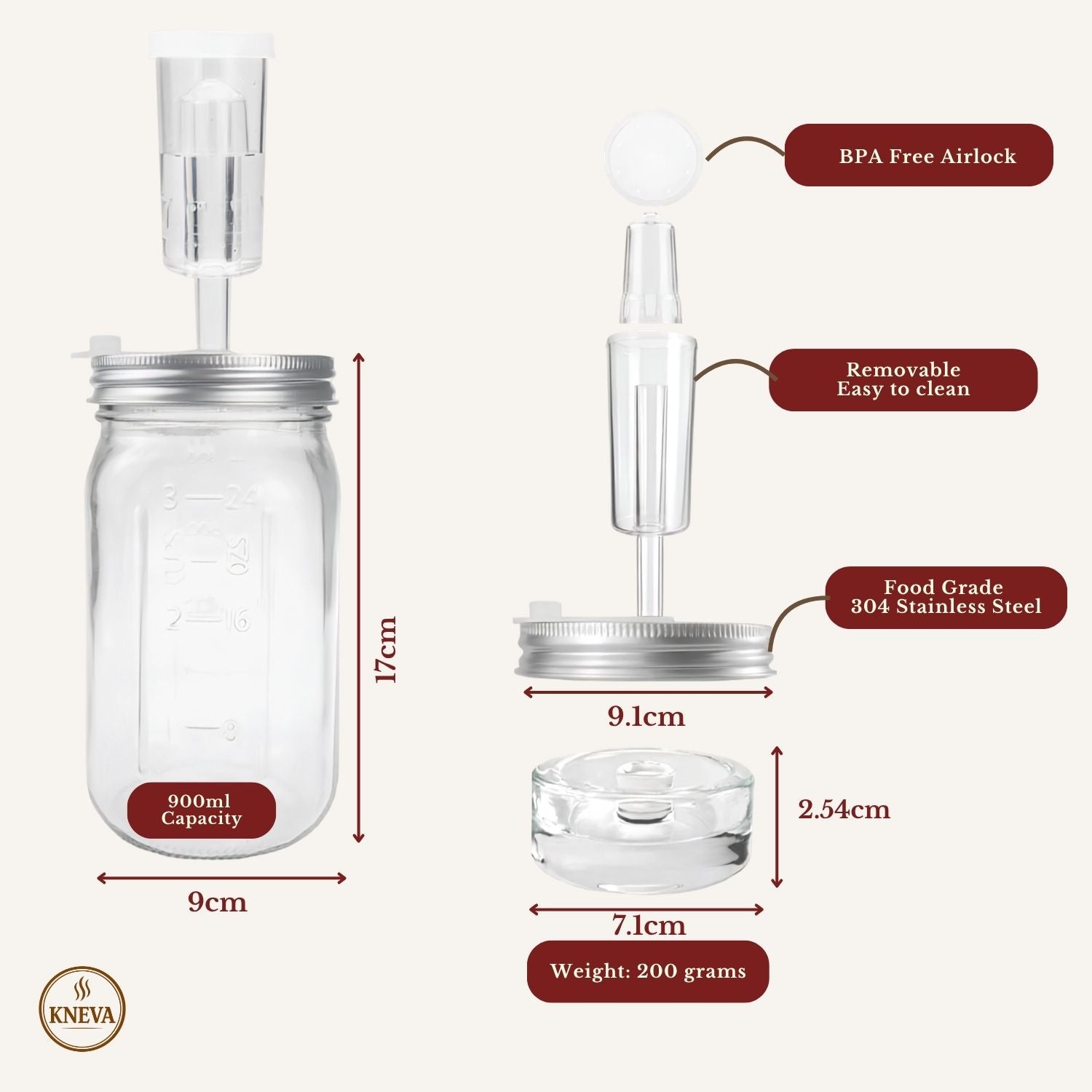 KNEVA 2-Jar Fermentation Kit
