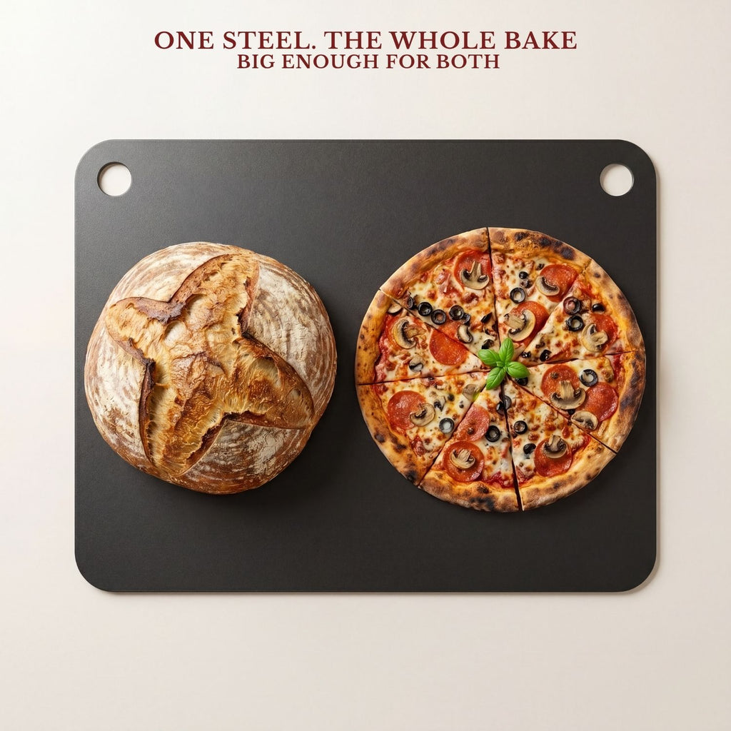 KNEVA Baking Steel for Pizza Sourdough Baguette Large (406 × 340 × 5 mm)