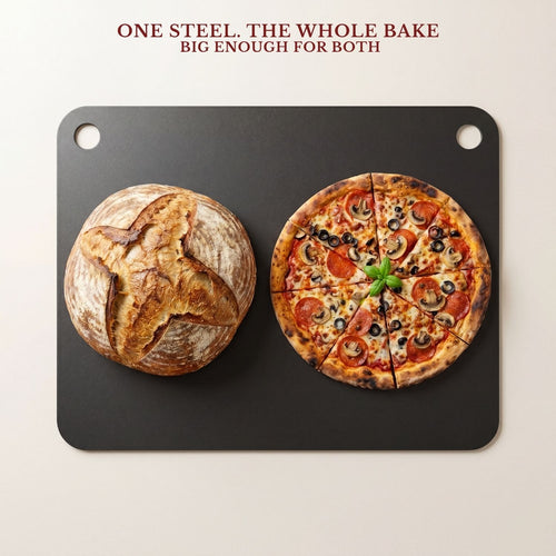 KNEVA Baking Steel for Pizza Sourdough Baguette Large (406 × 340 × 5 mm)
