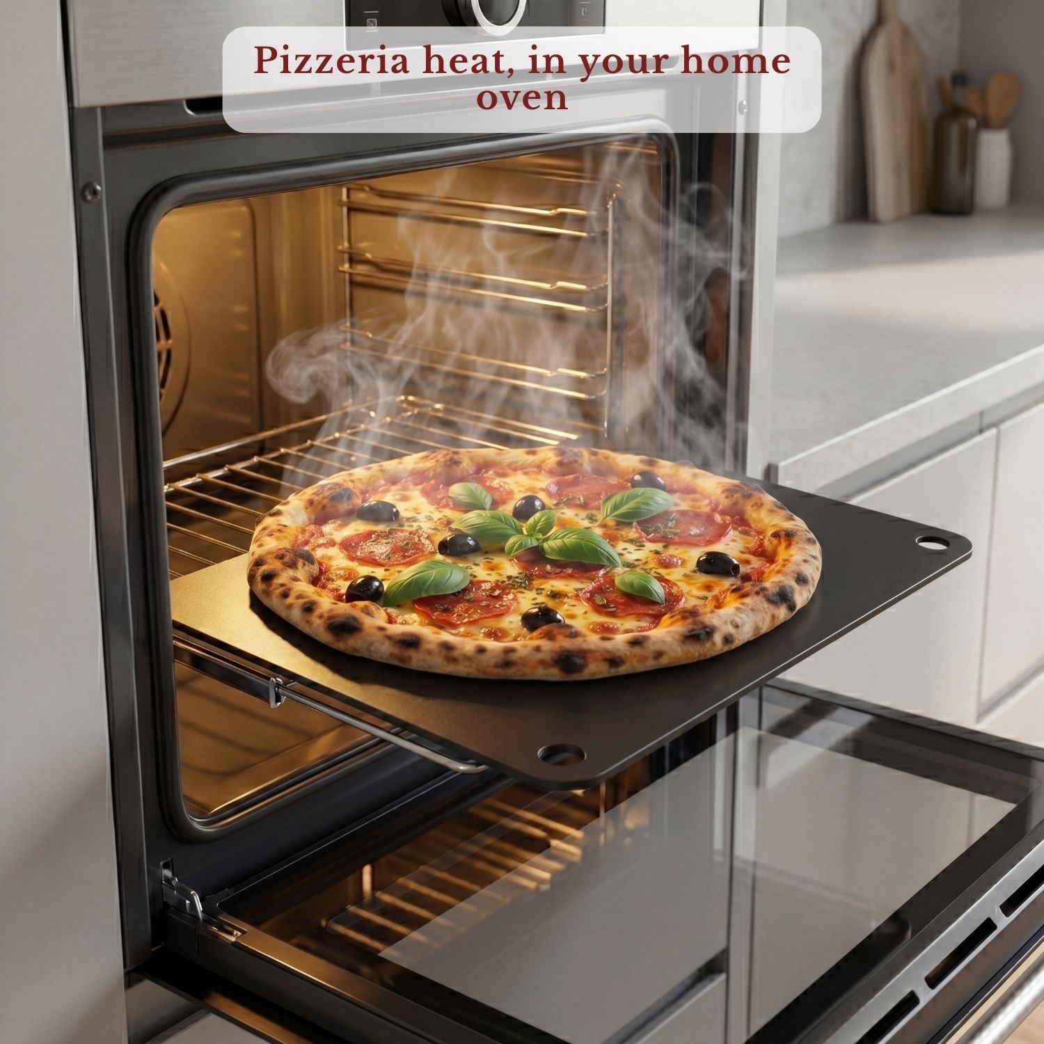 KNEVA Baking Steel for Pizza Sourdough Baguette Large (406 × 340 × 5 mm)